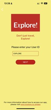 Login screen example 1